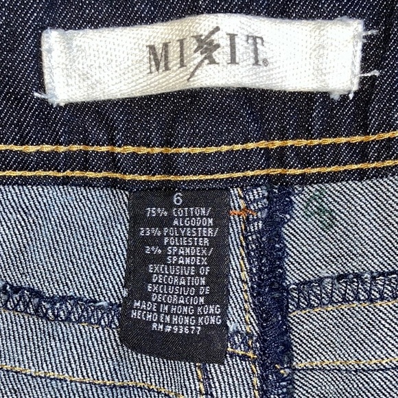Mix It Dark Blue Boot Cut Jeans Size 6 - Picture 2 of 12